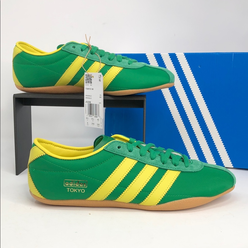 Adidas Women’s Tokyo Green Pure Sulfur JI3298 Sneakers - Size 8